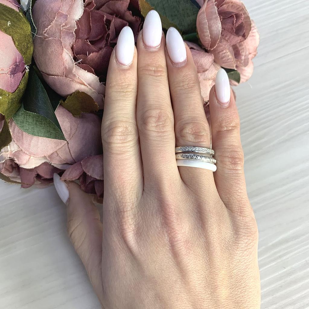 Silver Ring with Ceramics (2070016) 7.29 Gr. 925 Samples