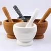 1 Pcs Stone Mortar Masher Multi-function Manual Household Garlic Mortar Pot Grinder Bowl Garlic Pot For Home Cook Tools