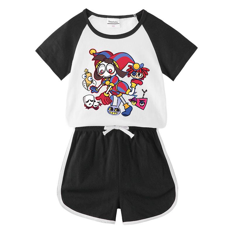 2026 Kids' Summer Clothing Set: Boys & Girls Short Sleeve T-Shirt and Shorts Two-Piece