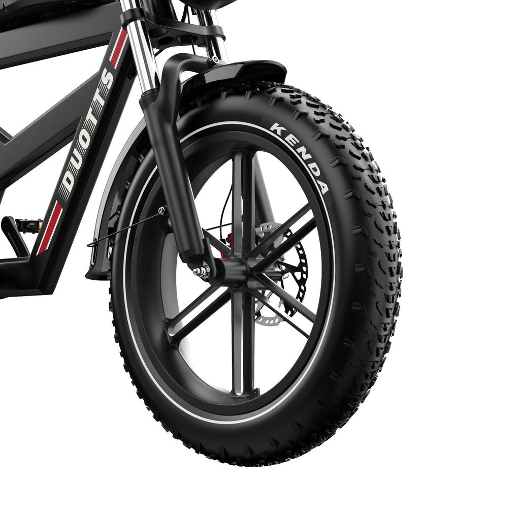 DUOTTS F20 E-Mountain Bike 52V72AH Battery 750W Motor All-Terrain Adult Electric Bicycle 20 Inch Fat Tires Electric Bike