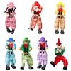 Marionette Puppet Wooden Clown Toy Vintage Pull String with Movable Limbs Limbs Handcrafted Classic Storytelling Theatre Toy for Kids