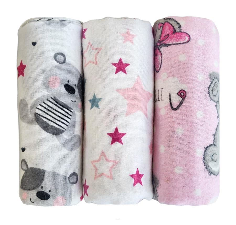 Flannel diapers, set of 3 (B)