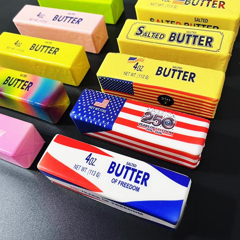 Slow Rebound Colorful Butter Stick Squishy Stress Toy
