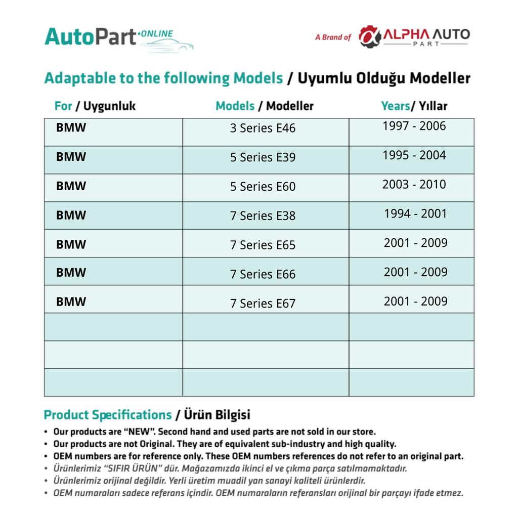 Rear Window Sun Protection Roller Blind Curtain Clip Repair Kit For BMW 5 Series E39