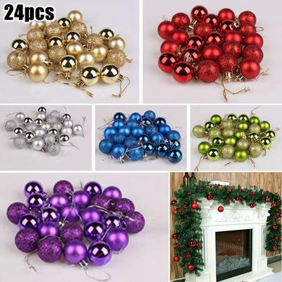 Baumkugeln Zubehör Kugeln Hochzeit Weihnachten 24 Stück/Pack Kugeln Weihnachten