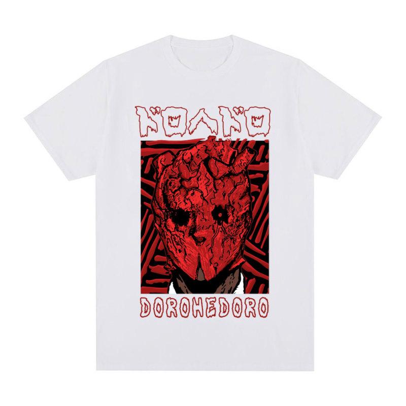 Anime Dorohedoro T-Shrit 90s Manga Shin Kaiman Print Short Sleeve T-shirts Men Women's Fashion Casual Cotton Oversized T Shirts