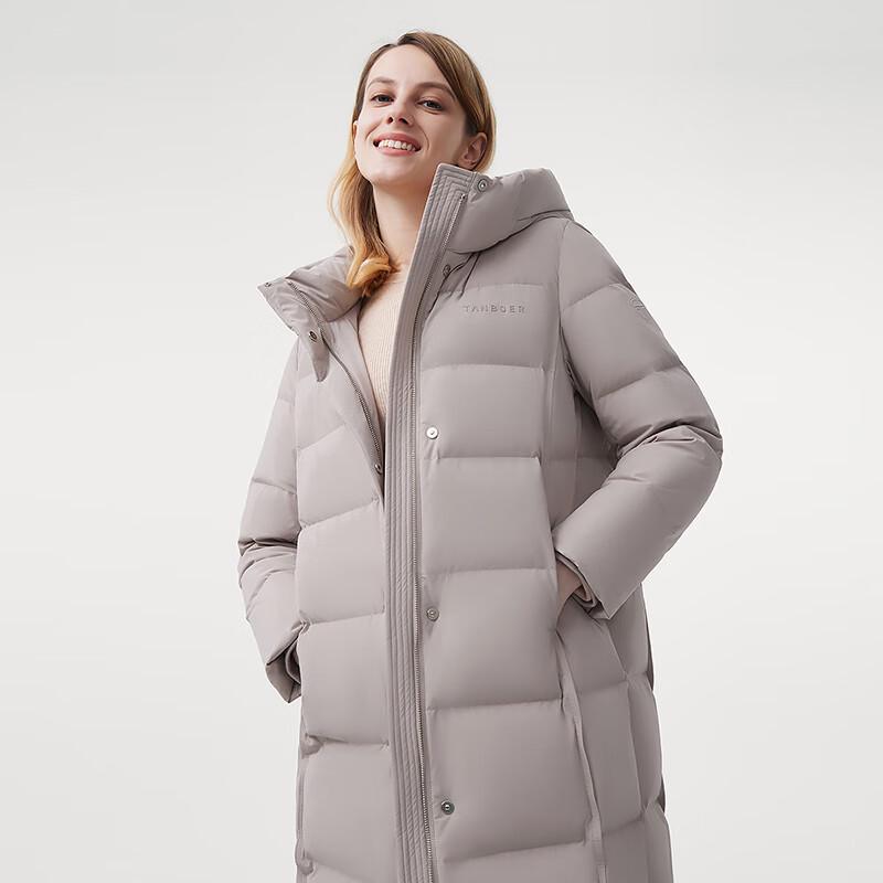 Tanboer Women's Mid-length Hooded Down Jacket 510826A