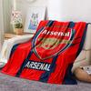 Arsena Team Logo Print FlAannel Blanket, High Quality Comfortable for All Seasons, Home Decor, Warmth and Comfort