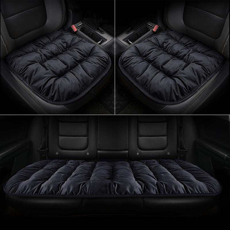 Car Seat Cushion Seat Cover General Front Rear Full Set Down Feather Breathable Protector Mat Pad Auto Accessories for Most Cars