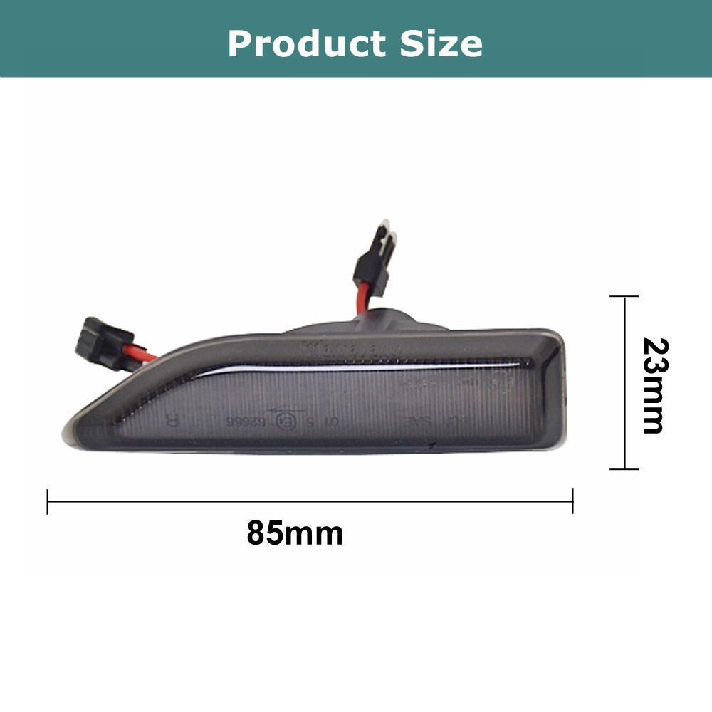 For 2017-up MINI Cooper F60 Countryman Turn Signal Lights LED Side Marker Light Repeater Lamp