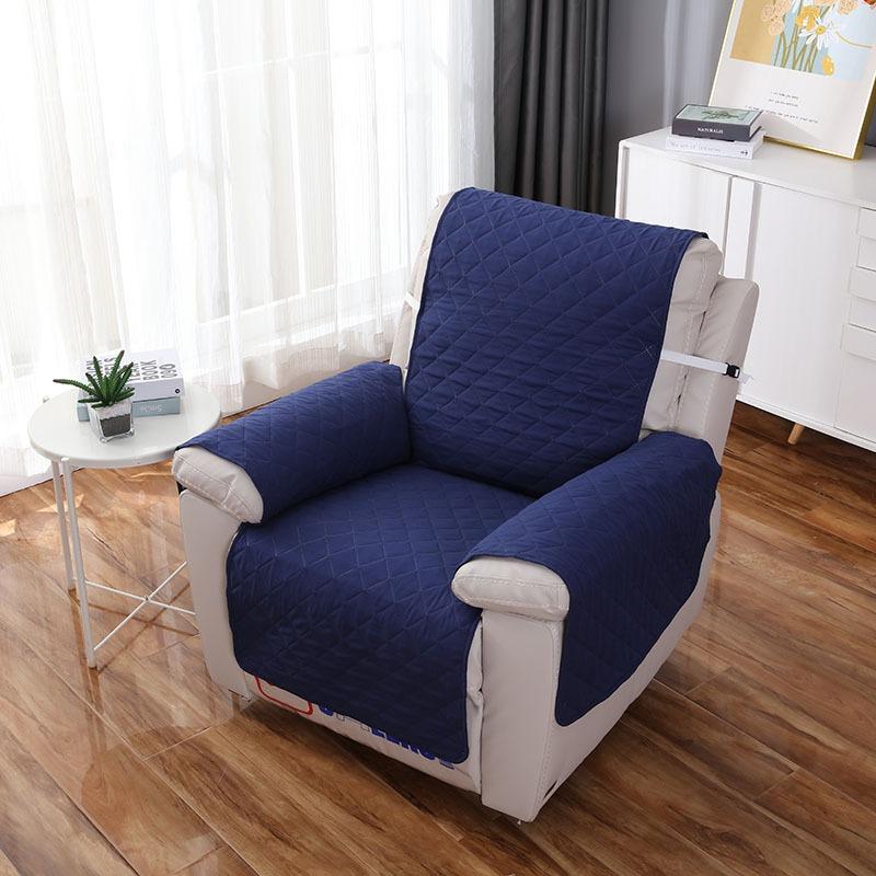 Recliner Chair Cover for Cat Dogs Pet Armchair Slipcover Non-Slip Sofa Slipcover Washable Furniture Protector for Kid Room Decor 1 Seat 55x200cm темно-синий 3480₽
