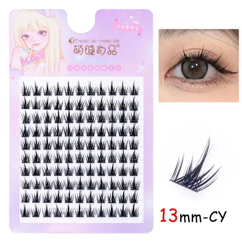 Natürliche Wimpernbüschel DIY Manga Wimpern Transparent Terrier Stränge Wimpern Weiche Falsche Wimpern Wimpern Tägliches Make-Up