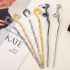 Cool Feeling New Chinese Metal Hairpin Female Simple Modern Niche Design Disc Hair Ball Head Hairpin Hairpin Headgear