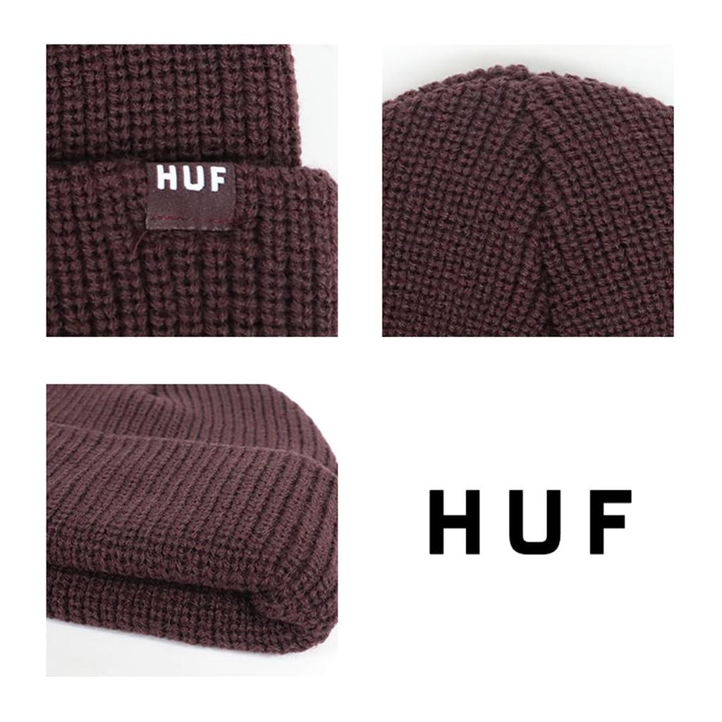 Huff Usual Beanie Knit Gray Men's Cap, [Used]