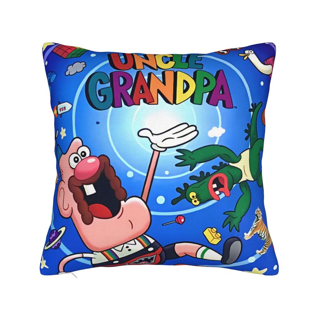 Uncle Grandpa Pillow Cover Cute Funny Pillow Case For Sofa Car Home Decor Soft Cushion Cover Gift Idea