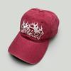 American Retro Letter Flame Embroidery Simple Baseball Hats New Men Women Sunshade Personal Versatile Fashion Ins Peaked Caps