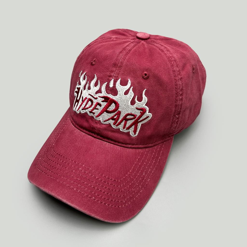American Retro Letter Flame Embroidery Simple Baseball Hats New Men Women Sunshade Personal Versatile Fashion Ins Peaked Caps