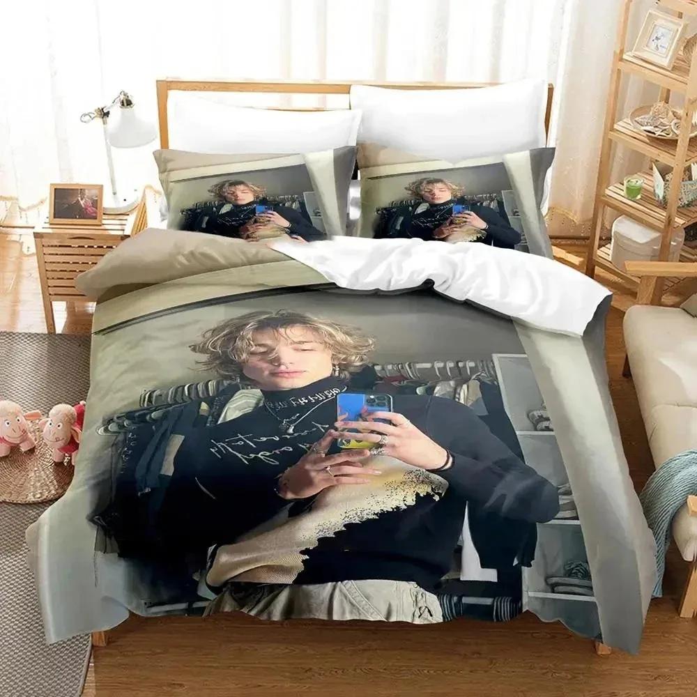 3D Print Vinnie Hacker Printed Bed Set Duvet Cover Pillowcase Bedding Set Bed Linen Sheet Quilt Cover Full Queen King Size