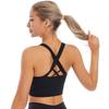 Shockproof Front Zipper Sports Bra for Women Gathered Anti-Sagging Fitness Plus Size Bra for Seamless Back