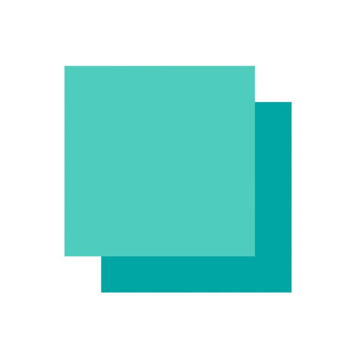 2 vinyles permanents Cricut 91 x 33 cm - aqua, menthe