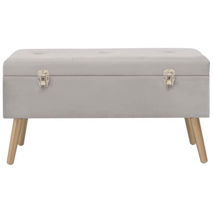 VidaXL Banc avec Compartiment de Rangement Tabouret Banc d'Entrée Salon Chambre à Coucher Salle de Séjour Intérieur 80 cm 329932