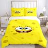 Spongebob Squarepants Print 3Pcs Bedding Setduvet Cover With 2 Bedropillowcase Home Birthday Gift