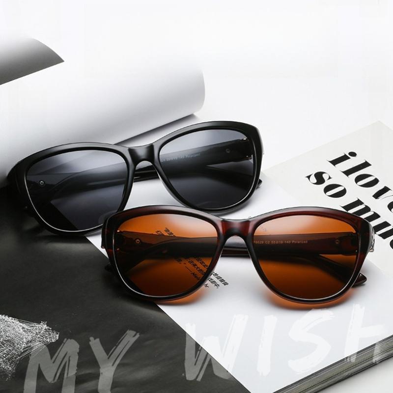 New Sun Glasses Ins Style Retro Eyeglasses Chic Polarized Eyewear Fashionable UV400 Sunglasses for Women and Men