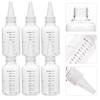 FRCOLOR 50ml Graduated Dropper Bottles, Set of 20, Transparent Dropper Bottles, Lightweight, Portable, for Crafts, Painting, Aromatherapy, etc.