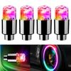 4 PZ Pneumatico Ruota LED Colore Valvola Aria Ugello Bicicletta Motocicletta Notte Vento Fuoco che Respira Lampeggiante Modifica Accessori Lampada Mozzo
