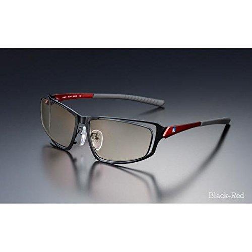 

by professional gamers for Gaming glasses Fighting game lenses Blue light cut processing Compatible with headset Brown Red C2FGEB6RENP5616 G-SQUARE