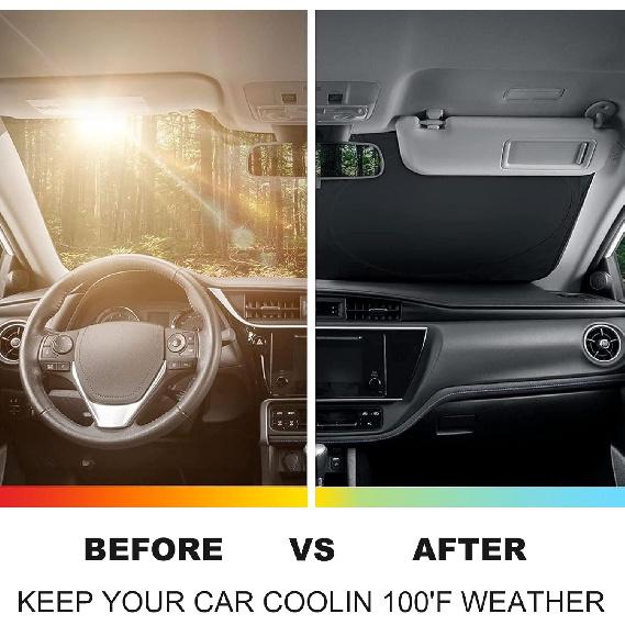 Car Windshield Sun Shade Compatible with BMW X1 U11 2023 2024 Reflector Auto Front Window Sunshade Visor Shield Cover,1Piece (Style B)