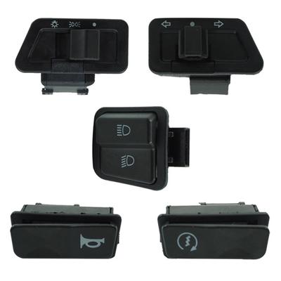 5PCS Motorcycle Switches Button High/Low Beam Light Headlight Horn Turn Signal Switches Buttons Accessaries For Piaggio Scooter