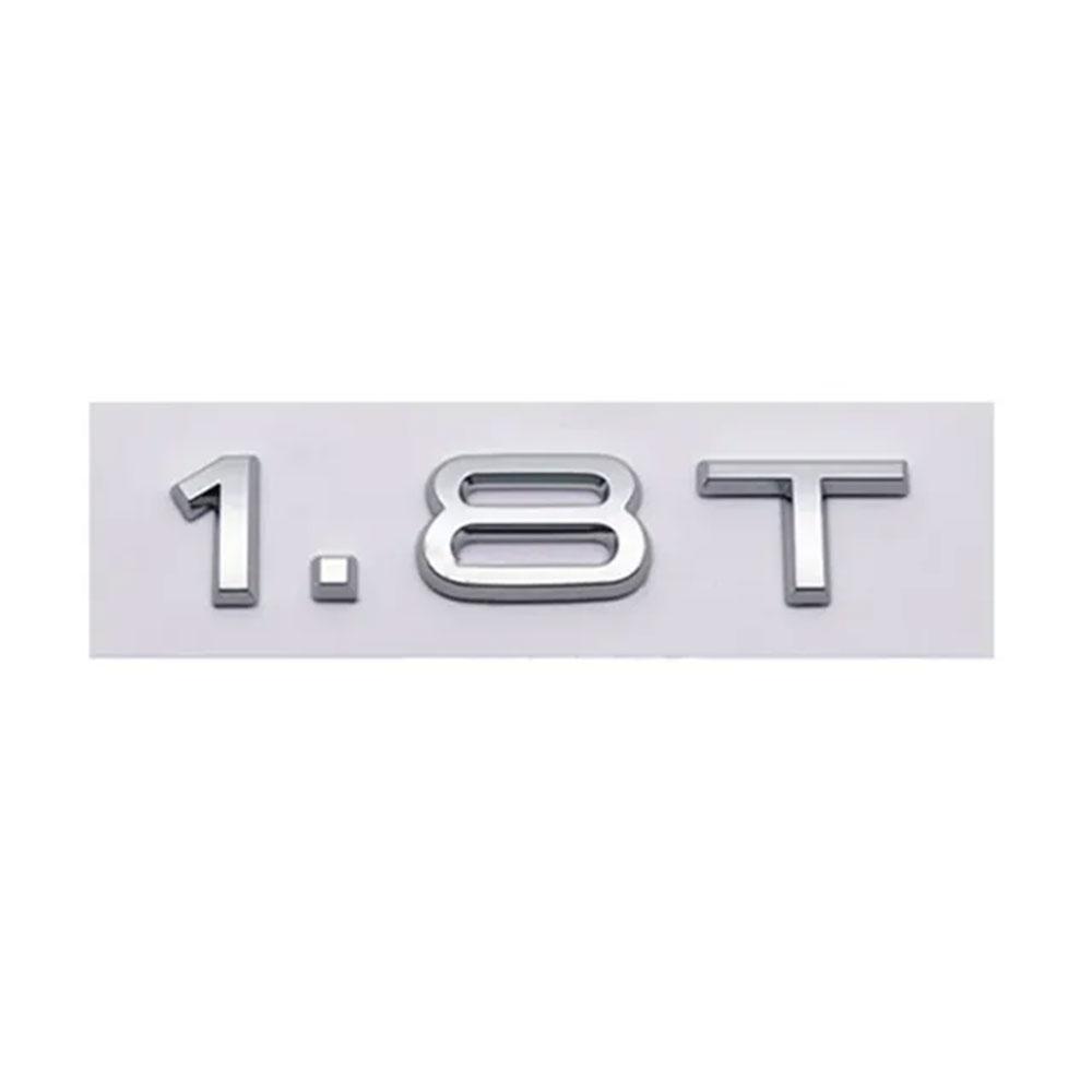 3D ABS 1.8T 2.0T 3.0T Logo Buchstaben Auto Heckklappen Emblem Für A3 A4 A5 A6 A7 A8 Q2 Q3 Q5 Q7 Q8 Autoaufkleber ,JKYGUT Zubehör
