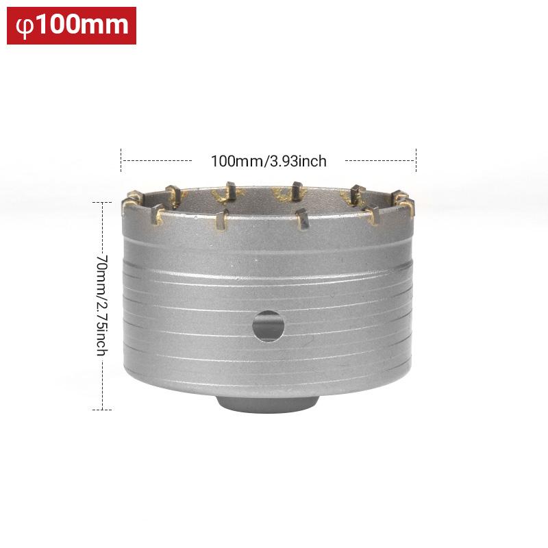 Wall Hole Opener Air Conditioning Pipe Impact Electric Hammer Drill Drill Drill Tool Brick Wall through Wall Dry Drilling Reamin