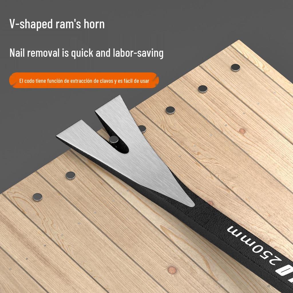 Heavy Duty Double-Headed Pry Bar & Nail Puller for Woodworking & Demolition