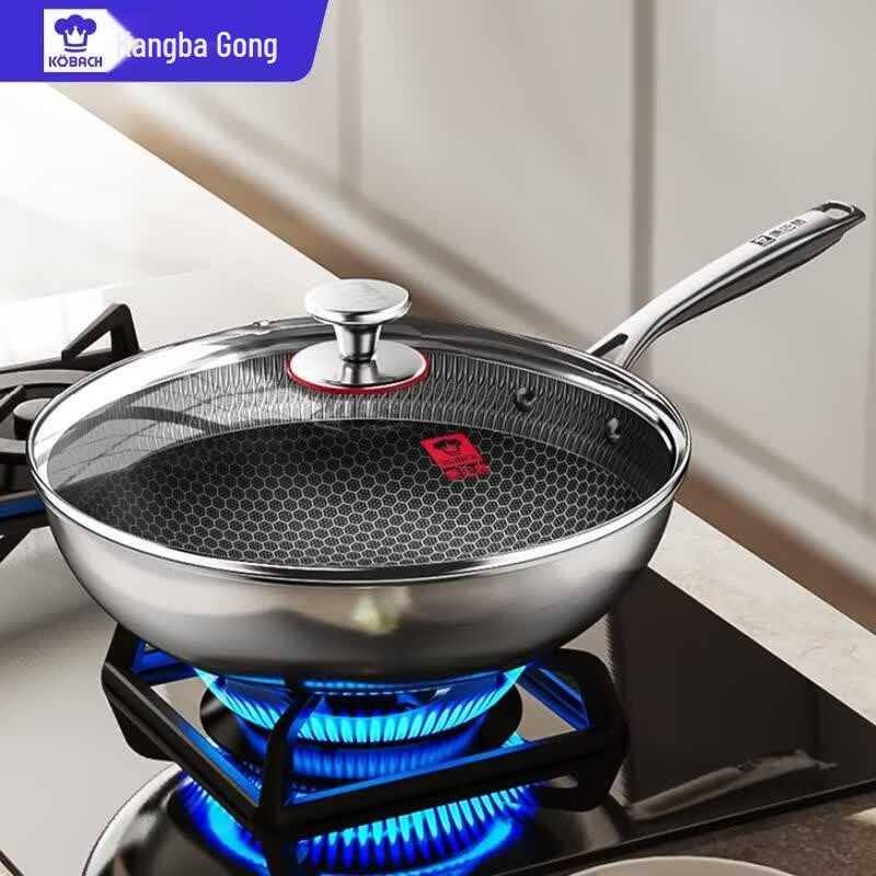 KOBACH 316L Stainless Steel Non-stick Wok
