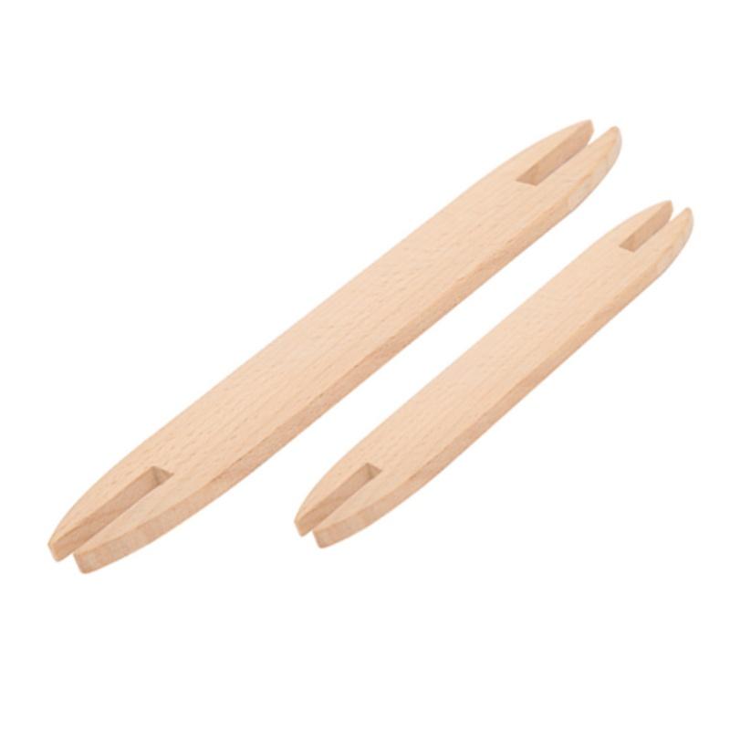 2pcs Beech Wood Weaving Shuttle DIY Sweater Scarf Tapestry Weaving Accessories