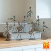 Handcrafted Iron Art Metal Music Band Figurines Set A Unique and Heartfelt Gift To Brighten Your Home with the Charm of Musicianship