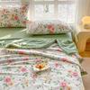 Manyaju Sunshine Rose Washed Cotton Summer Quilt