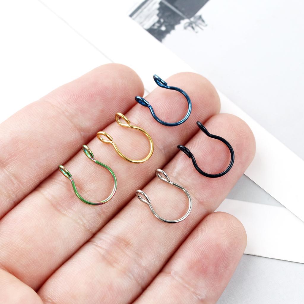 U-shaped nose ring accessories nose clip vacuum plating, puncture jewelry