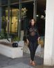 Damen Zweiteiler durchsichtiges Netz Langarm Enges Hosen Set - Damen Streetwear, Sexy Club Outfit