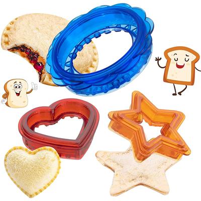 Tagliapane e Sigillatore per Sandwich Uncrustable Macchina per Sandwich Decruster per Pranzo per Bambini Portapranzo Bento Box KC0445