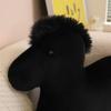 Ins Creative Cute A Black Horse Doll Children'S Plush Toy Pony Doll Sofa Throw Pillow