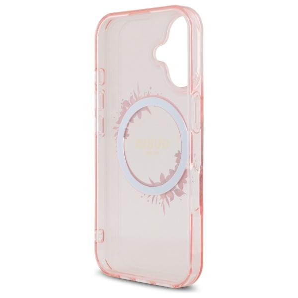 Guess Guhmp16Shfwfcp Iphone 166.1 Różowy/Pink Hardcase Iml Flowers Wreath Magsafe