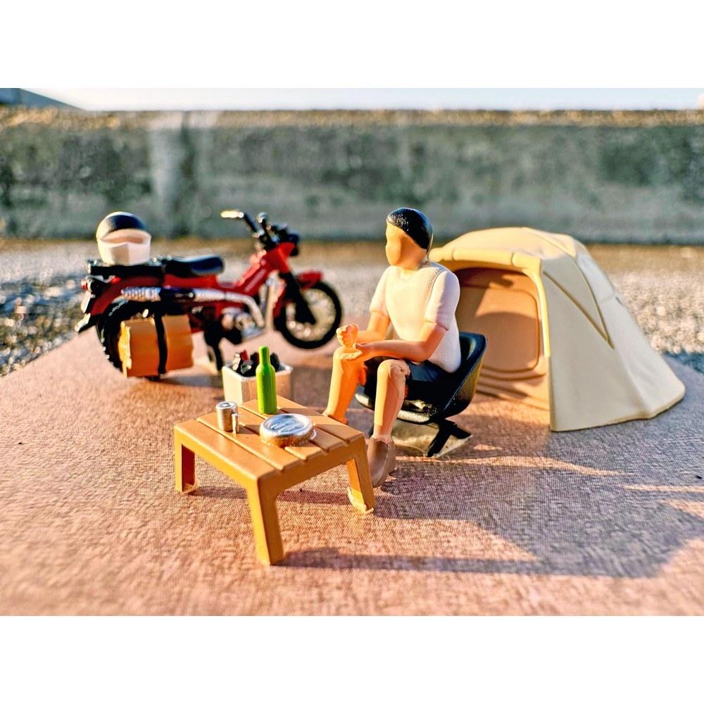 Tomytec GeoCore 64 Car Snap 30a Solo Camping Honda CT125 Hunter Cub ABS Resin PVC Figures Accessories Pre-painted Partially Assembled 334583