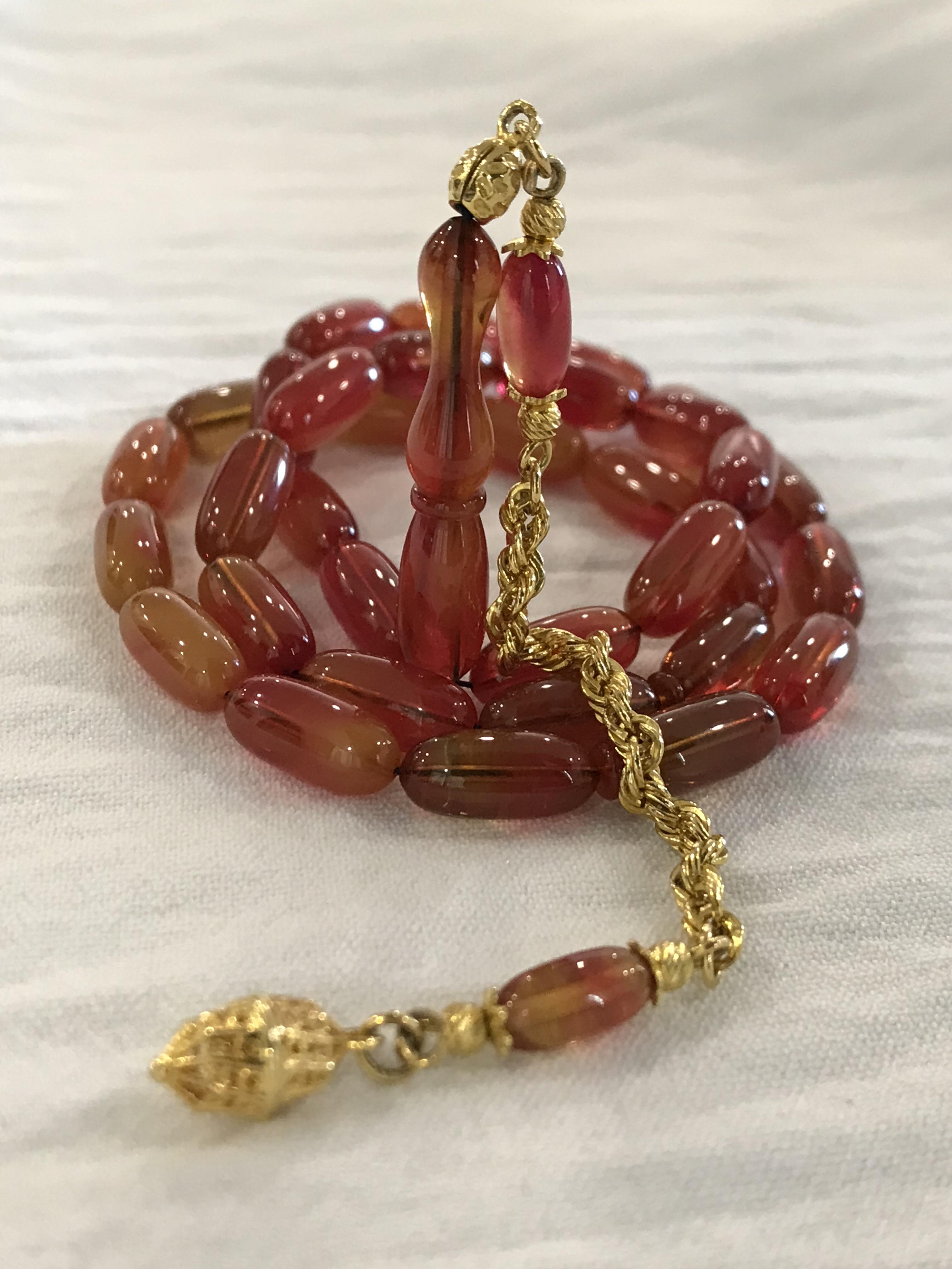 

14-каратное золото кисточкой четки мастер ручной работы оригинальный Tasbih Tasbeah искусное мастерство бусины Tasbeeh модные ювелирные аксессуары