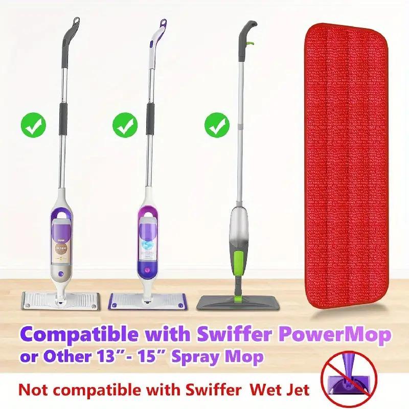 Hands-Free Spray Mop with Microfiber Cloth for Dry/Wet Use - Velcro Mop Accessories