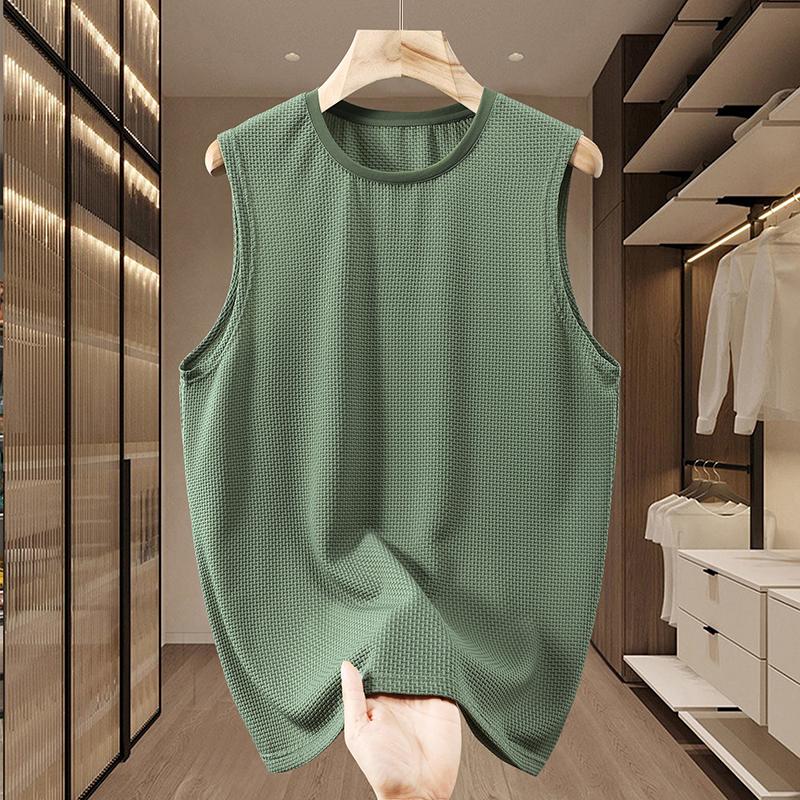 Duże Rozmiary 5XL-11XL Luźna Bezrękawnikowa Koszulka dla Mężczyzn Letnie Topy Czarna Codzienna Koszulka Letnie Ubrania