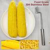 Corn Cob Peeler Stainless Steel Corn Peeling Tool Kitchen Corn Cob Remover for Mother Friends Chef