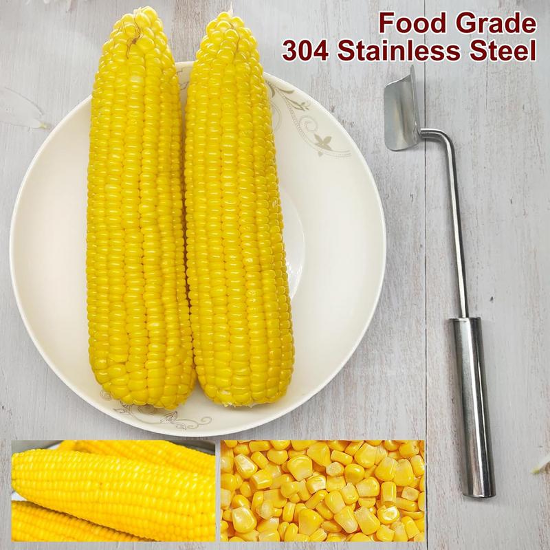

Corn Cob Peeler Stainless Steel Corn Peeling Tool Kitchen Corn Cob Remover for Mother Friends Chef China Mainland